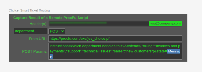 Choice: Ticket Routing